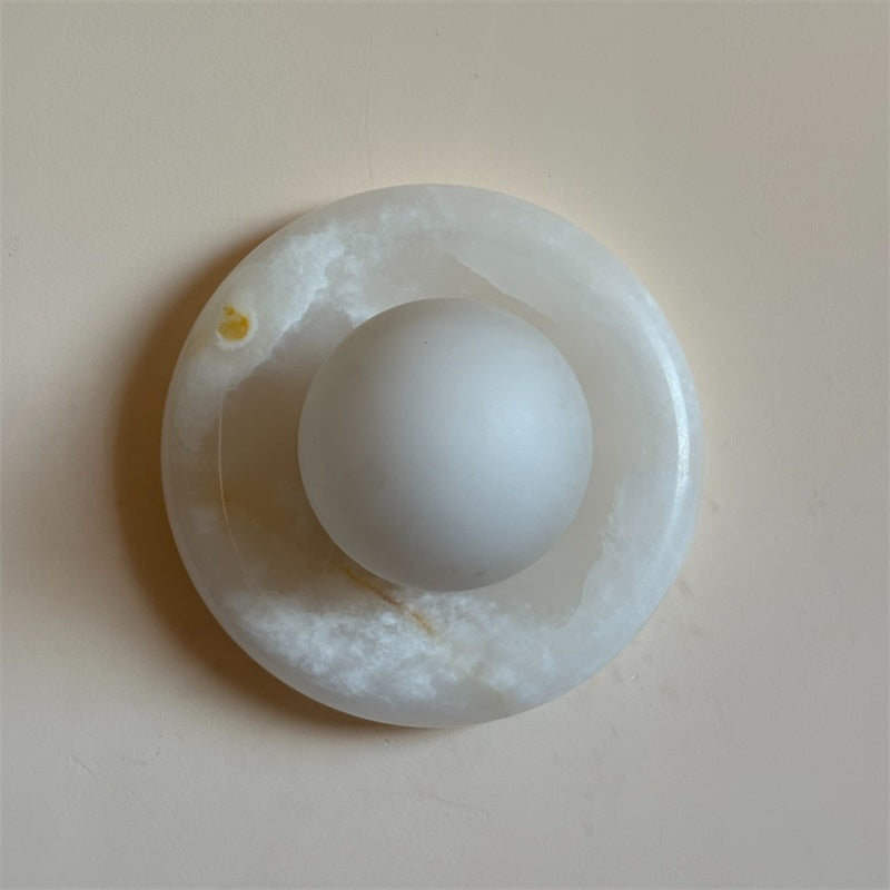 Applique Orli en jade blanc