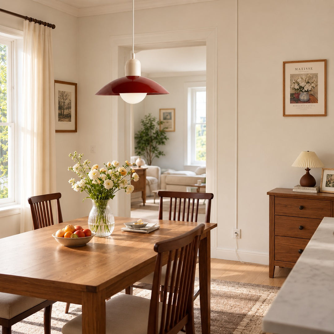 Mid Century Bauhaus Dining Room Plug-in Pendant Light