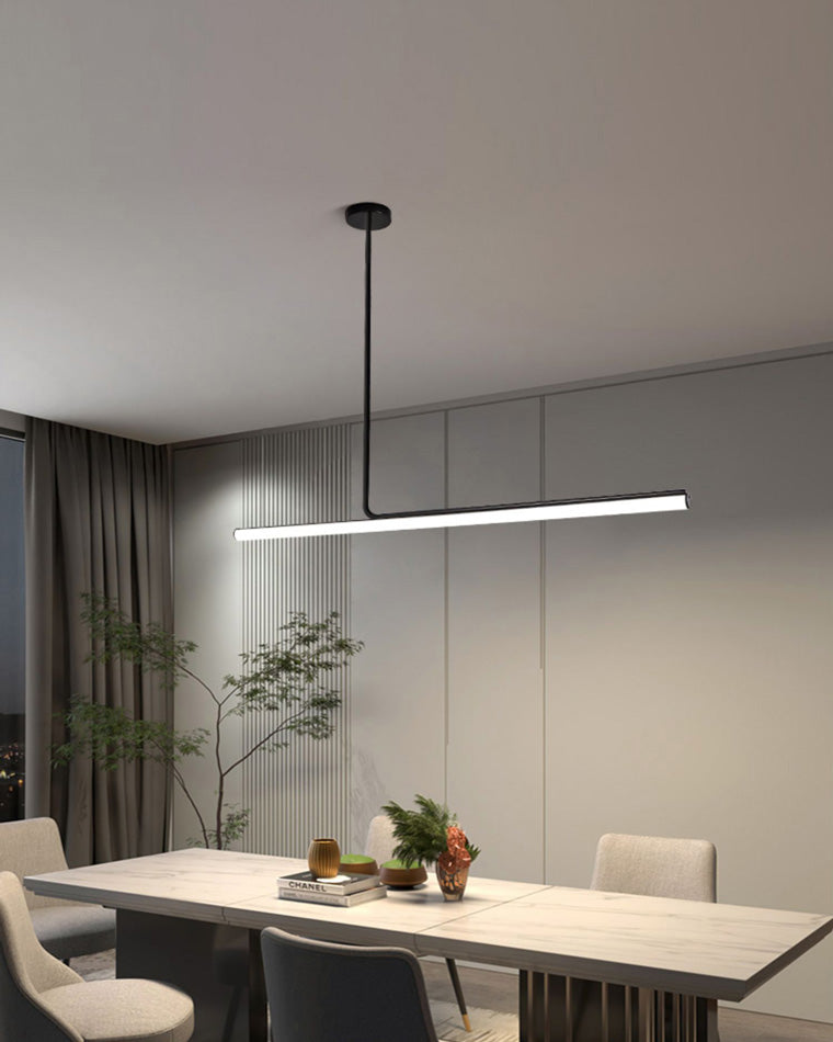 Lustre de salle à manger décoratif contemporain avec interrupteur à bouton-poussoir et peinture blanche