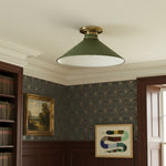 Charger l&#39;image dans la visionneuse de galerie, Aurenza Modern Industrial Flush Mount – Elegant Ceiling Lamp for Residential Interiors
