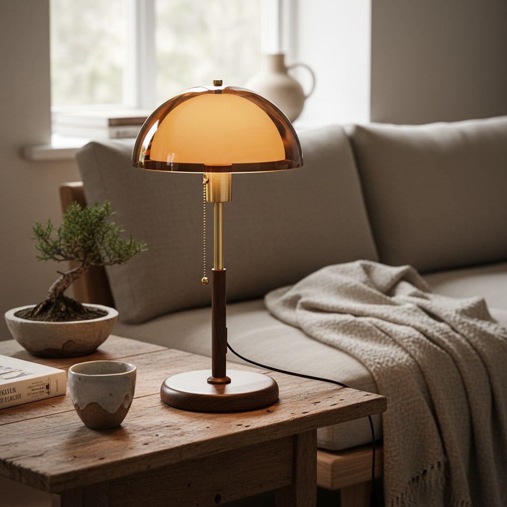 Lampe de table d'appoint moderne Sunset Afterglow - Lampe au style rétro pour chambre ou bureau