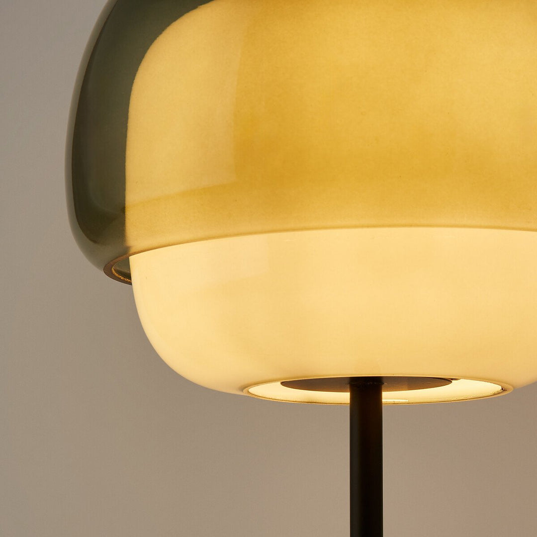 Clinco Duo-Sphere Table Lamp – Retro-Modern Glass Lamp for Living Room
