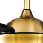 Cargar imagen en el visor de la Galería, Brushed antique brass motor housing detail