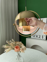 Bild in Gallery-Viewer laden, Adjustable Metal Hemisphere Plug-In Swag Pendant