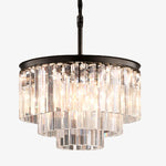 Load image into Gallery viewer, Aurevon Crystal Prism Metal Frame Modern Ceiling Chandelier for Home and Hotel