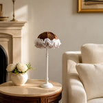 Load image into Gallery viewer, French vintage brown table lamp on living room side table