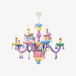 Cargar imagen en el visor de la Galería, Colorful Metal Kids Room Chandelier for Bedroom
