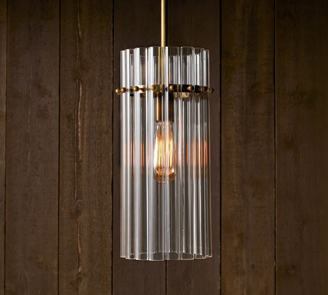 Lámpara colgante de cristal Lumora: estilo moderno de araña de cristal