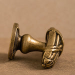 Load image into Gallery viewer, Antique Brass Leaf Cabinet Knob