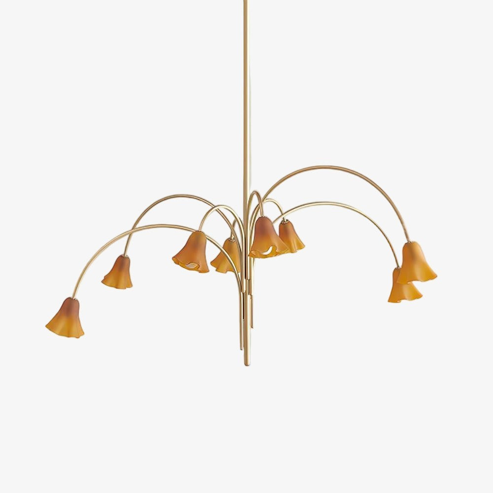 Bellina Modern Blooming Flower Chandelier – Soft Ambient Lighting for Contemporary Spaces