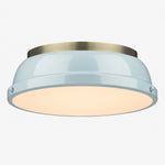 Charger l'image dans la visionneuse de galerie, Metal Flush Mount Ceiling Fixture with Frosted Diffuser