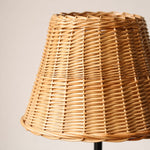 Bild in Gallery-Viewer laden, Close view of handwoven rattan lampshade texture