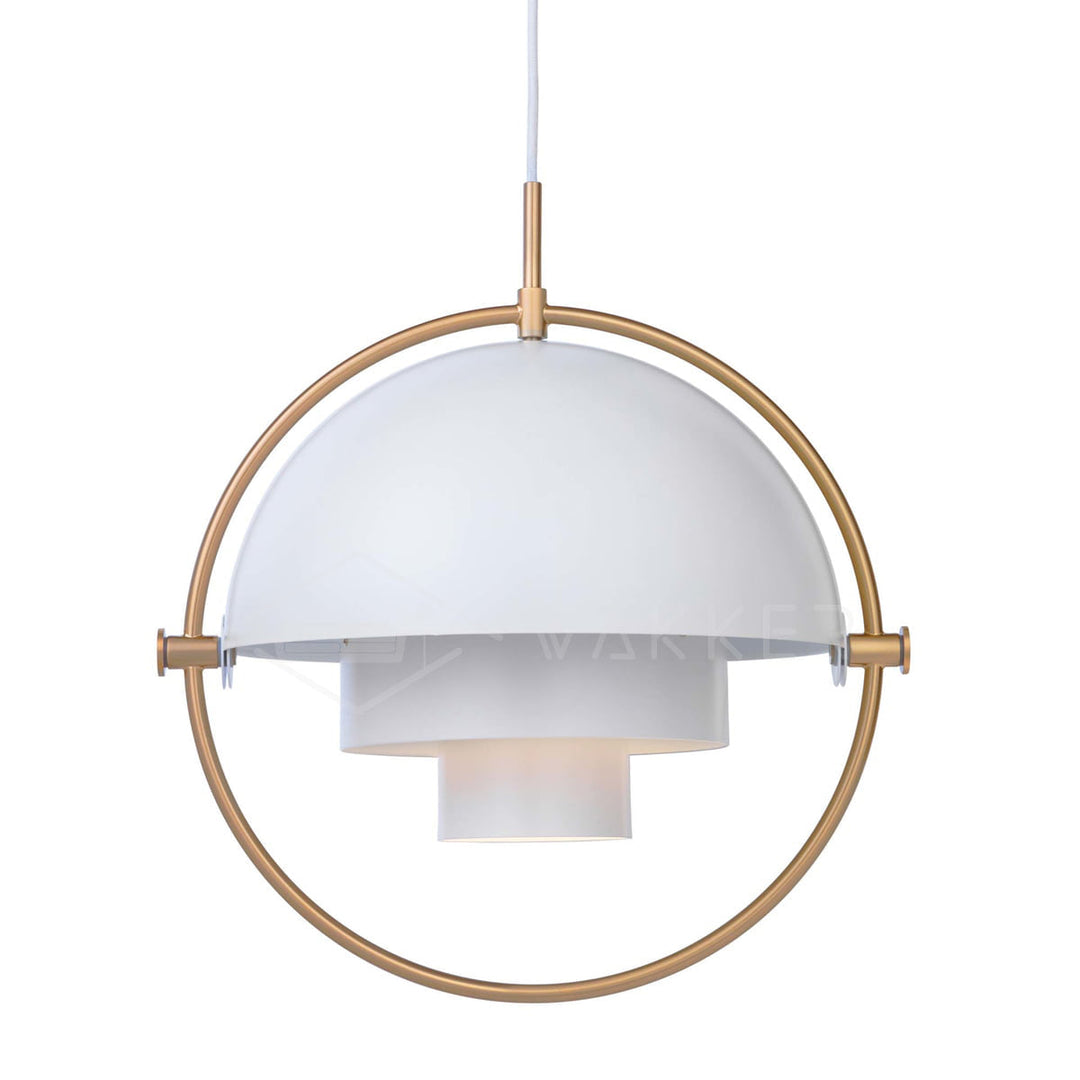 Adjustable Metal Hemisphere Plug-In Swag Pendant