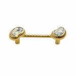 Cargar imagen en el visor de la Galería, French Vintage Cashew Shell Brass Cabinet Knobs and Pulls - image 6