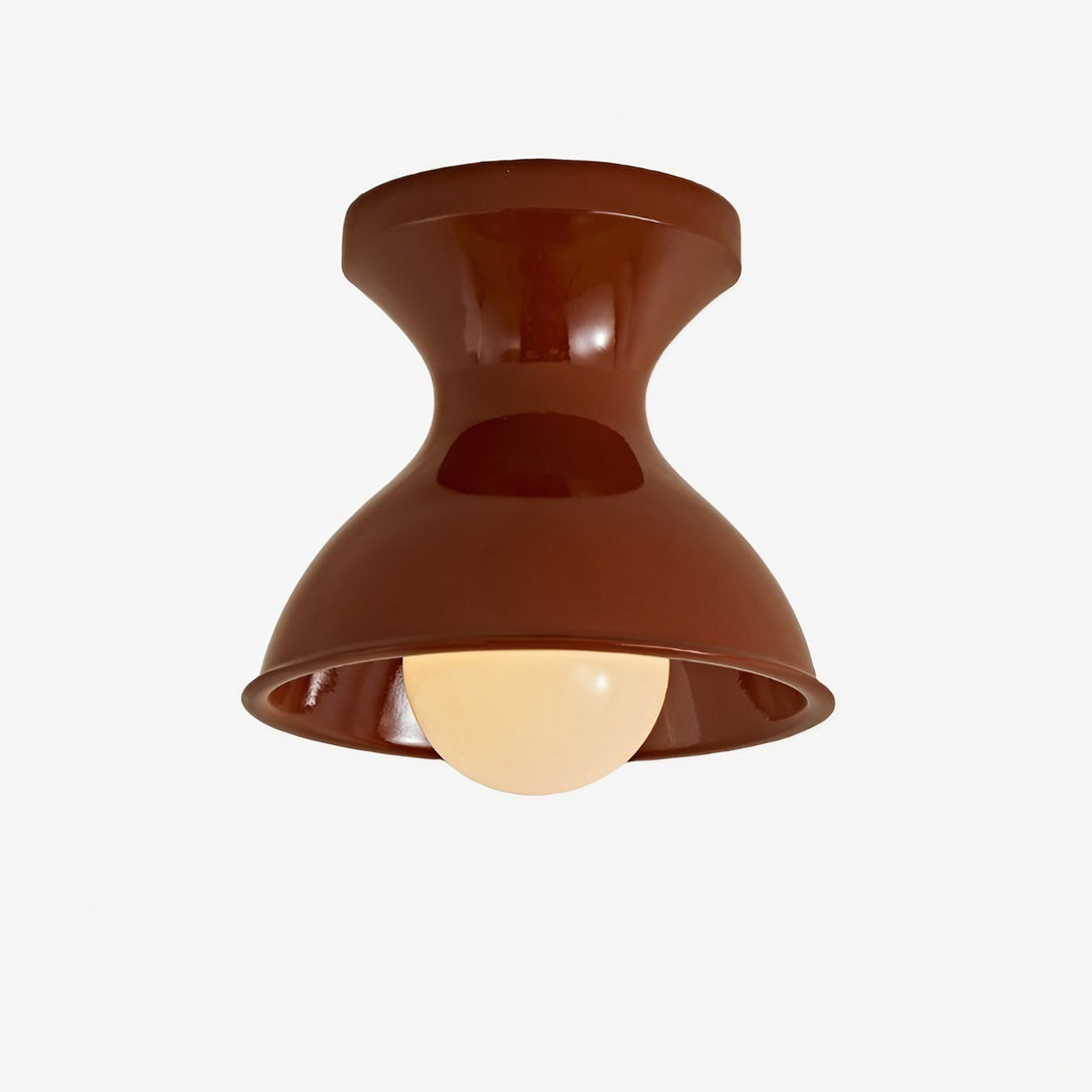 Red modern resin ceiling light