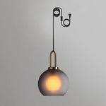 Bild in Gallery-Viewer laden, Copper-Plated Glass Plug-In Swag Pendant