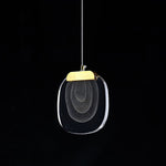 Bild in Gallery-Viewer laden, Clear Rippled Glass Plug-In Pendant