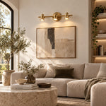 Charger l'image dans la visionneuse de galerie, Aurelia Brushed Brass Adjustable Vanity Wall Light