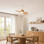 Cargar imagen en el visor de la Galería, Designer Hat Two-Blade Ceiling Fan Light scene image