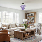 Bild in der Galerieansicht laden, Bellina Modern Sleek Decorative Glass Shade Design Ceiling Light for Living Room, Bedroom and Dining Areas
