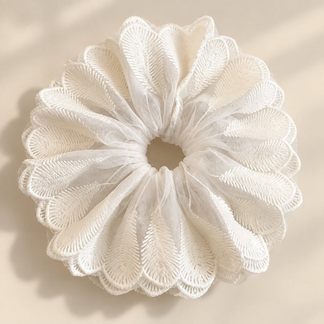 Vintage Lace Lamp Shade Covers with Bows, Pearls & Floral Details
