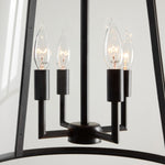 Cargar imagen en el visor de la Galería, Lámpara colgante de exterior de vidrio Ferrix - Iluminación industrial para porches delanteros
