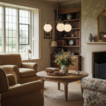 Load image into Gallery viewer, Glorica Glass Vintage Globe Chandelier - Brass 3-Light Frosted Glass Hanging Fixture
