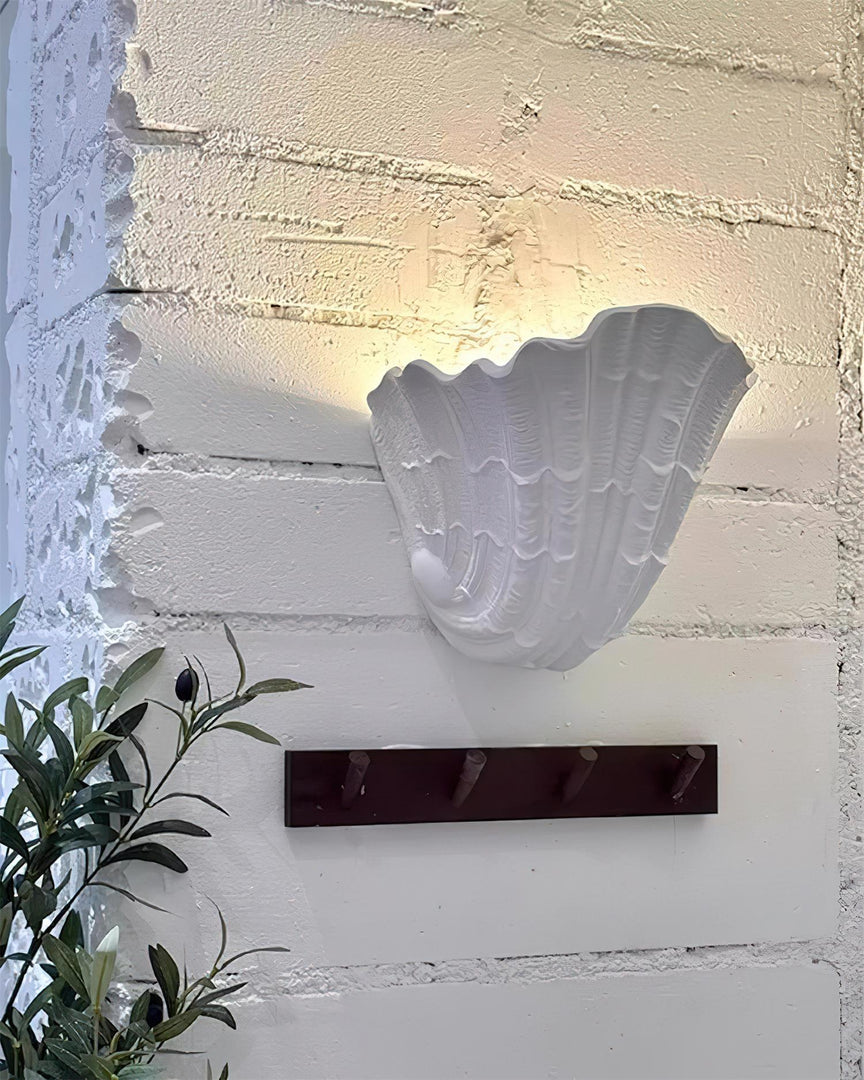 Maris Shell Plaster Wall Lamp