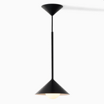 Cargar imagen en el visor de la Galería, Lámpara colgante cónica de metal Brivana: diseño minimalista moderno para comedores
