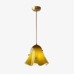 Charger l&#39;image dans la visionneuse de galerie, Bellina Wave-Edge Glass Pendant Lamp — Organic Contemporary Style for Dining &amp; Living
