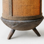 Load image into Gallery viewer, Close-up of gray pressed pleat base and frame