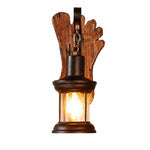 Charger l'image dans la visionneuse de galerie, Carved Hand Wood Lantern Sconce