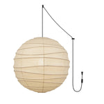Charger l'image dans la visionneuse de galerie, Bamboo Ribbed Mulberry Paper Swag Pendant
