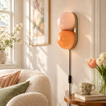 Charger l'image dans la visionneuse de galerie, Two globe glass wall sconce with the plug-in cord