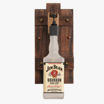 Load image into Gallery viewer, Rustic Wood and Rope Bottle Wall Sconce