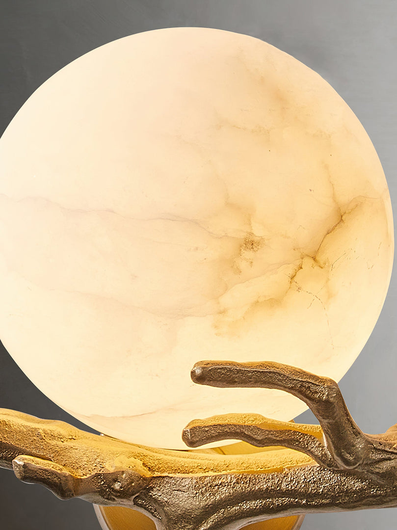 Retro Zweige Alabaster Wandleuchte