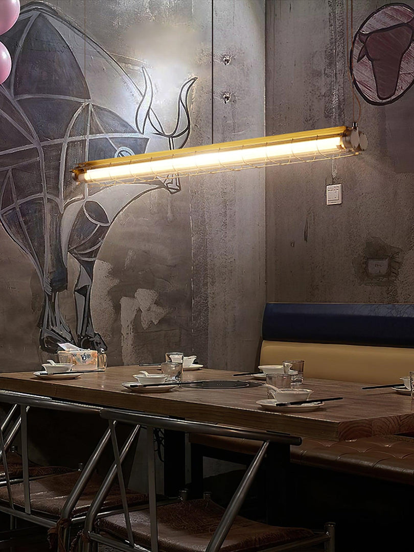 Driscoll Minimalist Linear Chandelier for Modern Living Spaces