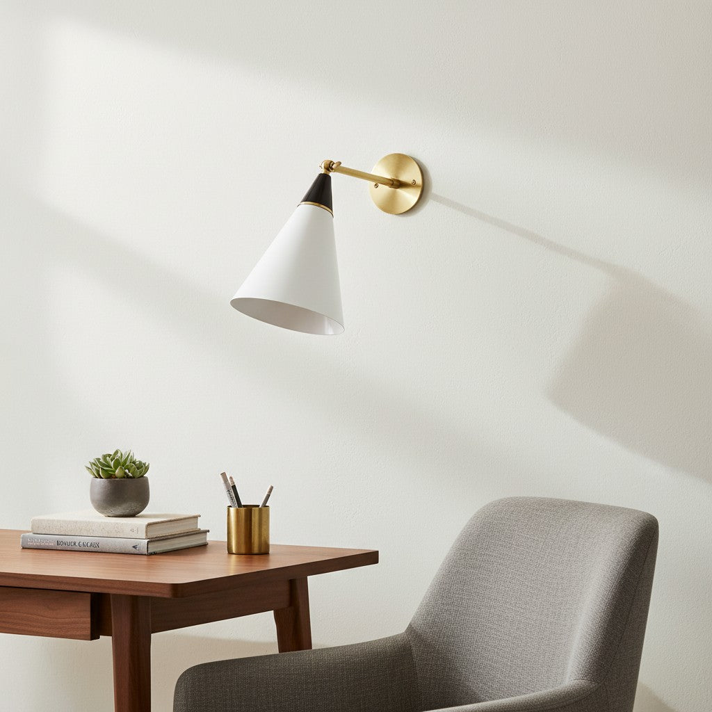 Applique murale minimaliste Oribelle – Applique contemporaine en métal pour espace intérieur