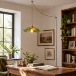 Load image into Gallery viewer, Petal Glass Plug-In Pendant