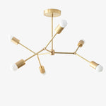 Load image into Gallery viewer, Mobilux Line Industrial Geometric Chandelier - Chrome Nickel Ceiling Light

