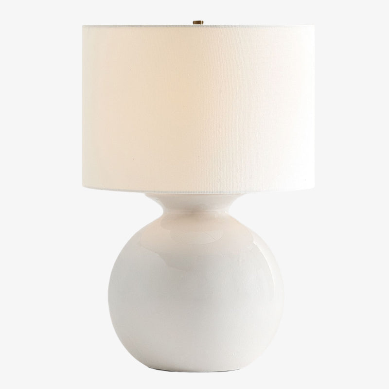 Noria Modern Accent Lamp - Globe Ceramic for Bedroom and Study