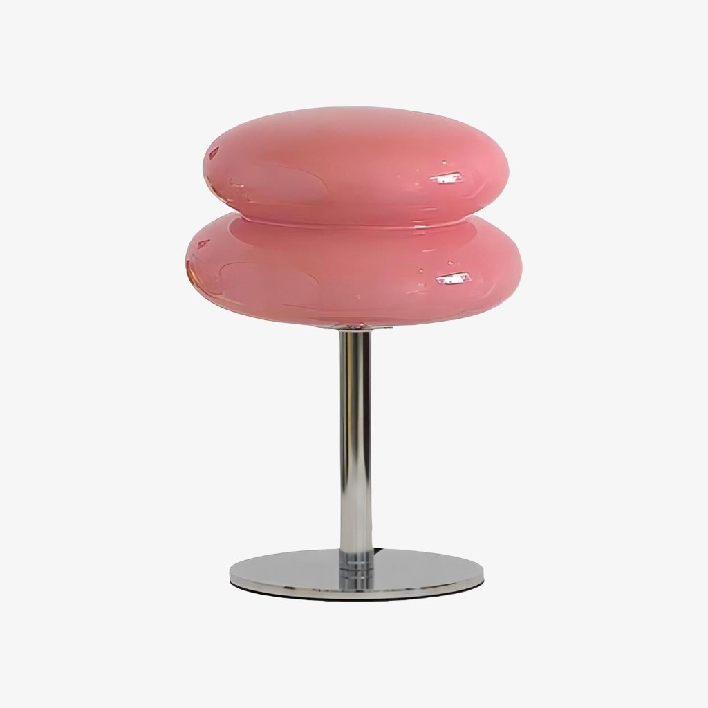 Lámpara de mesa Glasentro Bauhaus Diseño geométrico de vidrio Acento moderno para sala de estar N12