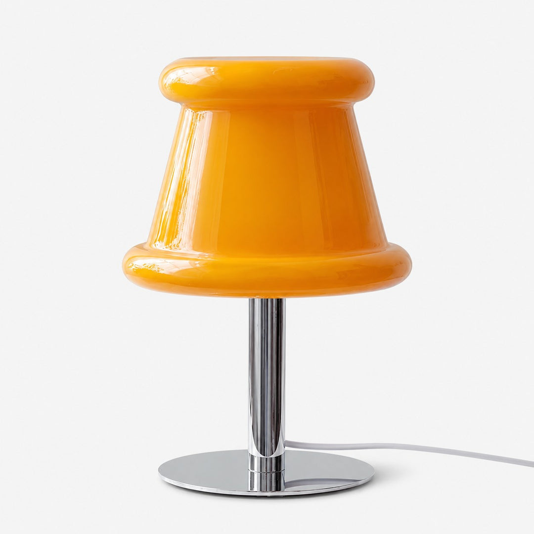 Sculpted Glass Table Lamp