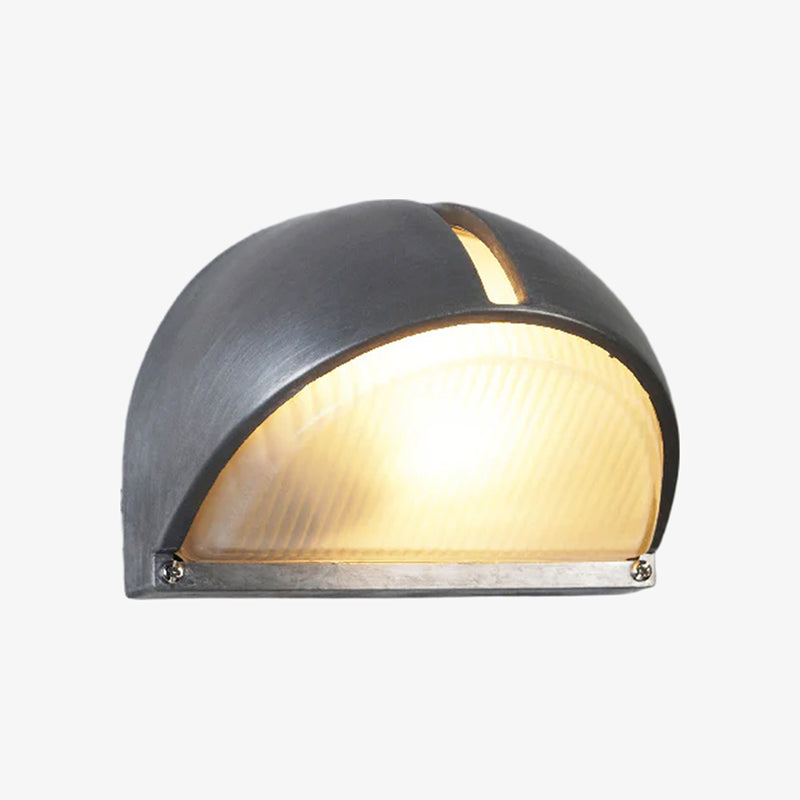 Morvane Geometrische Aluminium-Wandleuchte - Industrielle Außenbeleuchtung für den Eingangsbereich