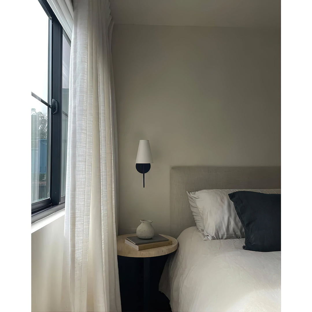 Organische Glas-Scoop-Wandlampe – Minimalistische Moderne Dekorative Ambient-Wandleuchte für Wohnzimmer