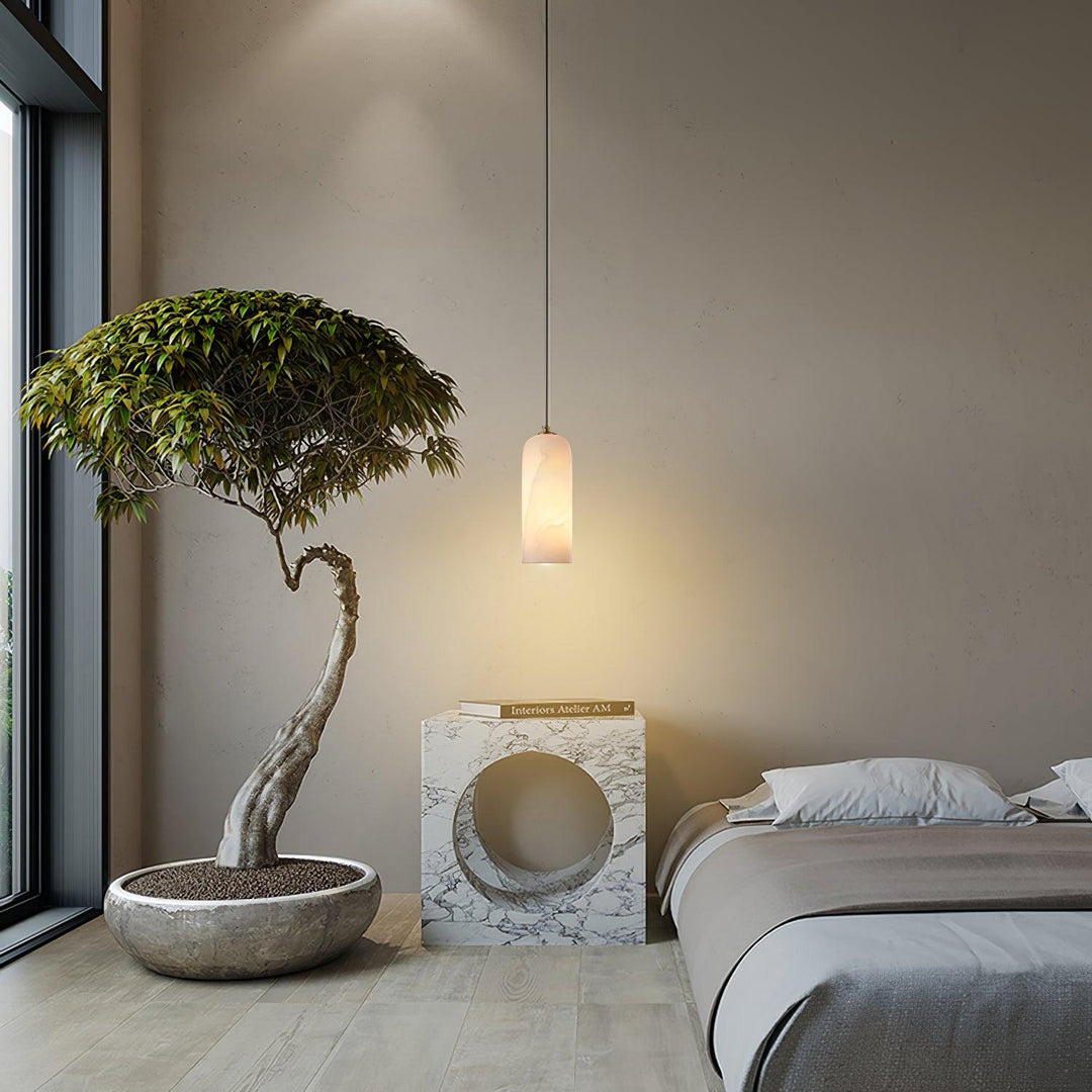 Nordisch Modern Alabaster Monty Pendelleuchte