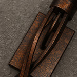 Bild in Gallery-Viewer laden, Close view of aged bronze metal texture and backplate
