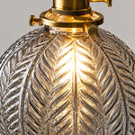 Bild in Gallery-Viewer laden, Vintage Leaf-Textured Glass Pendant Light
