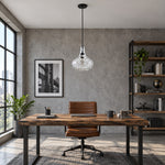 Charger l'image dans la visionneuse de galerie, Vintage Glass Pendant Light with Adjustable Height