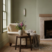 Ornato Luxe Modern Vanity Sconce - Art Deco Wall Light with Cylinder Shade